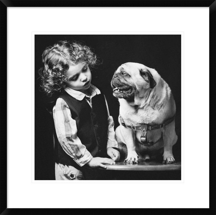 "If You Love Me You Can Talk To Me" Framed Digital Print by Zachar Rise, 24x23"