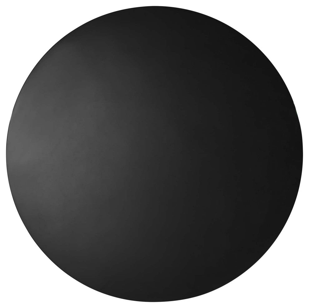 Gratify 60" Round Dining Table, Black