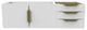 CastelloUSA Alpine 48" Wall Mounted Vanity, Base Only, White, Gold Handles