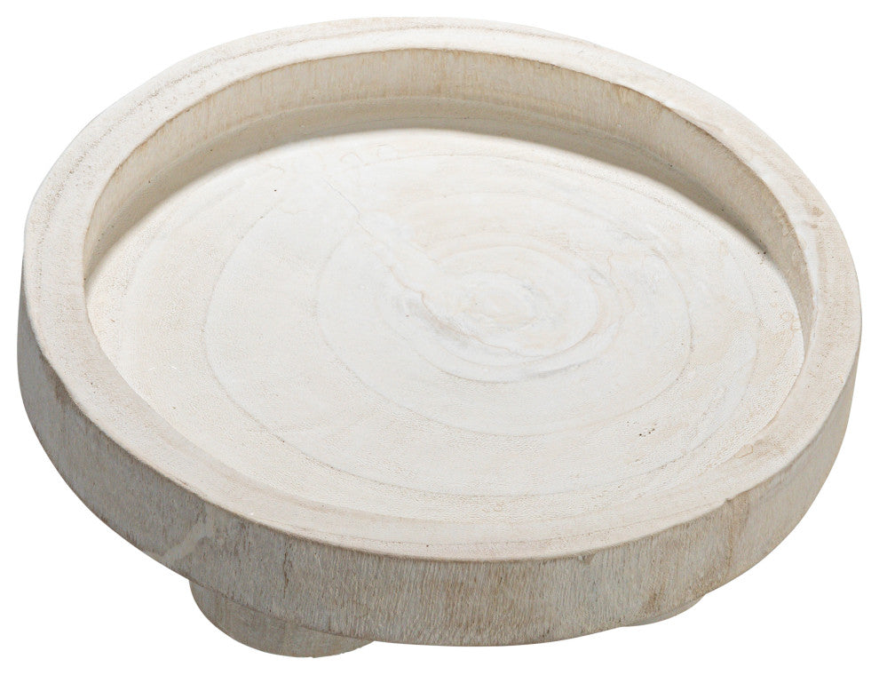 Paulownia Wood Pedestal Tray