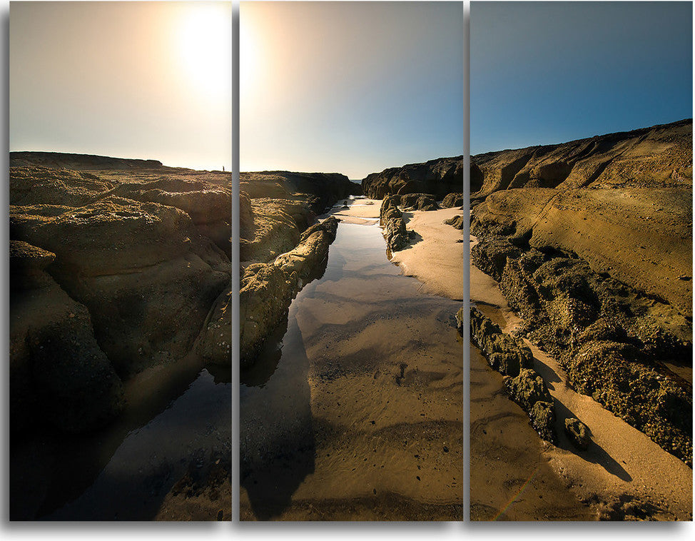 "Beautiful Landscape at Norah Head" Metal Wall Art, 3 Panels, 36"x28"
