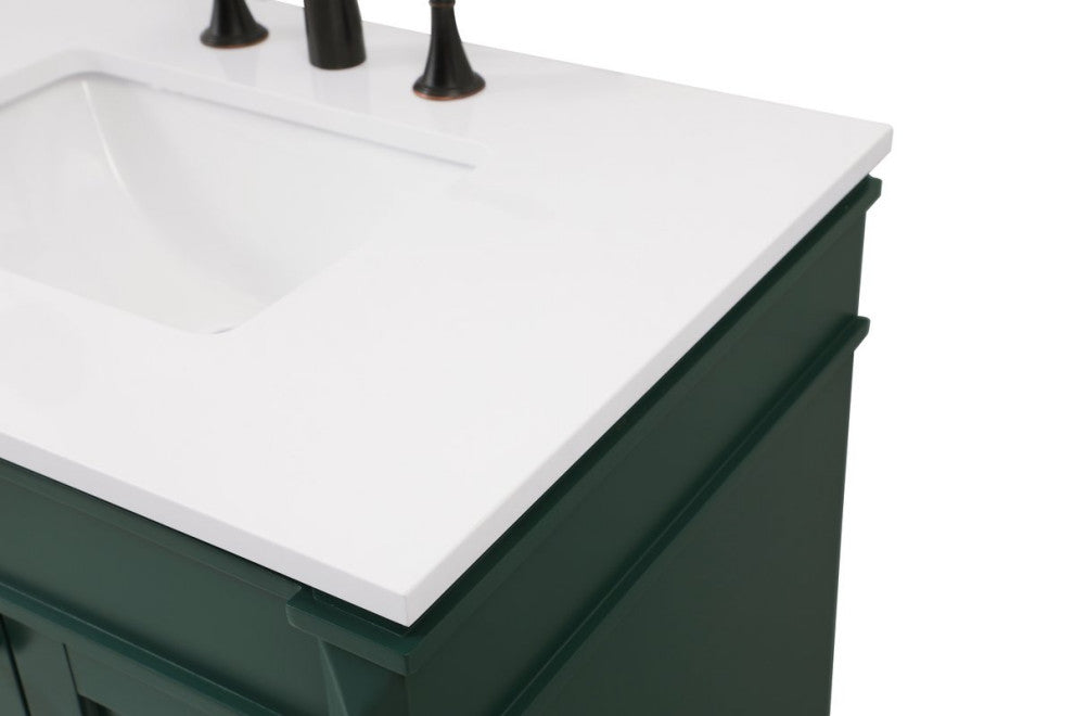 Home Living 21" Transitional Green-Light Bathroom Vanity
