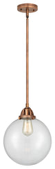Beacon Mini Pendant, Antique Copper, Clear, Clear