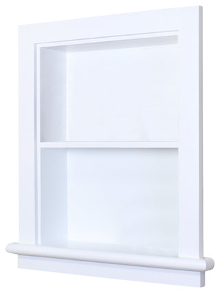 14x18 Aiden Wall Niche, White Plain Back