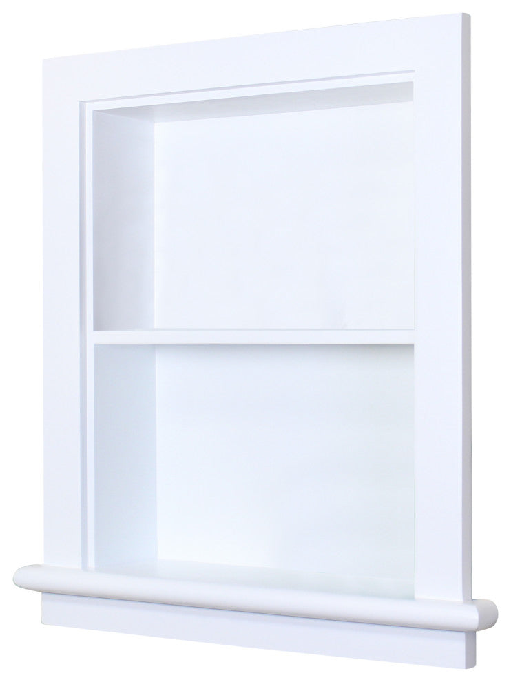 14x18 Aiden Wall Niche, White Plain Back
