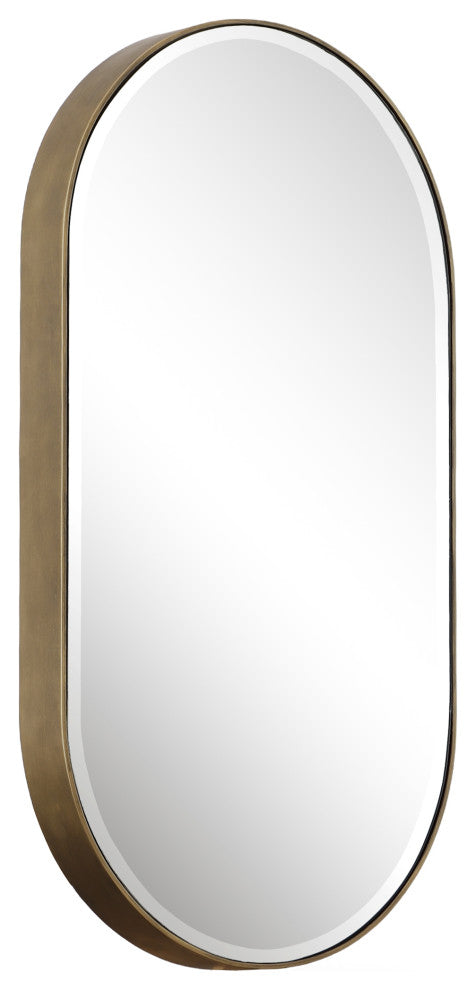 Lago Oval Gold Mirror