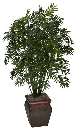 Mini Bamboo Palm With Decorative Vase