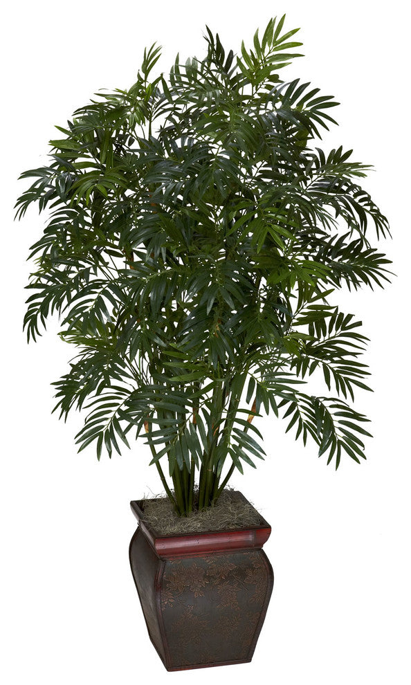 Mini Bamboo Palm With Decorative Vase
