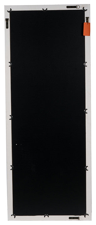 Gewnee 24"x60" Distressed White Floor Mirror, Full Body Mirror
