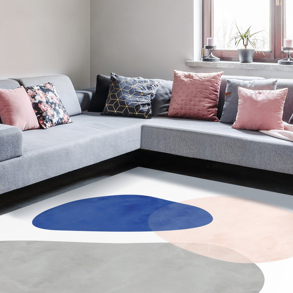 Stone I Abstract Art Area Rug, 7.5'x10.3'
