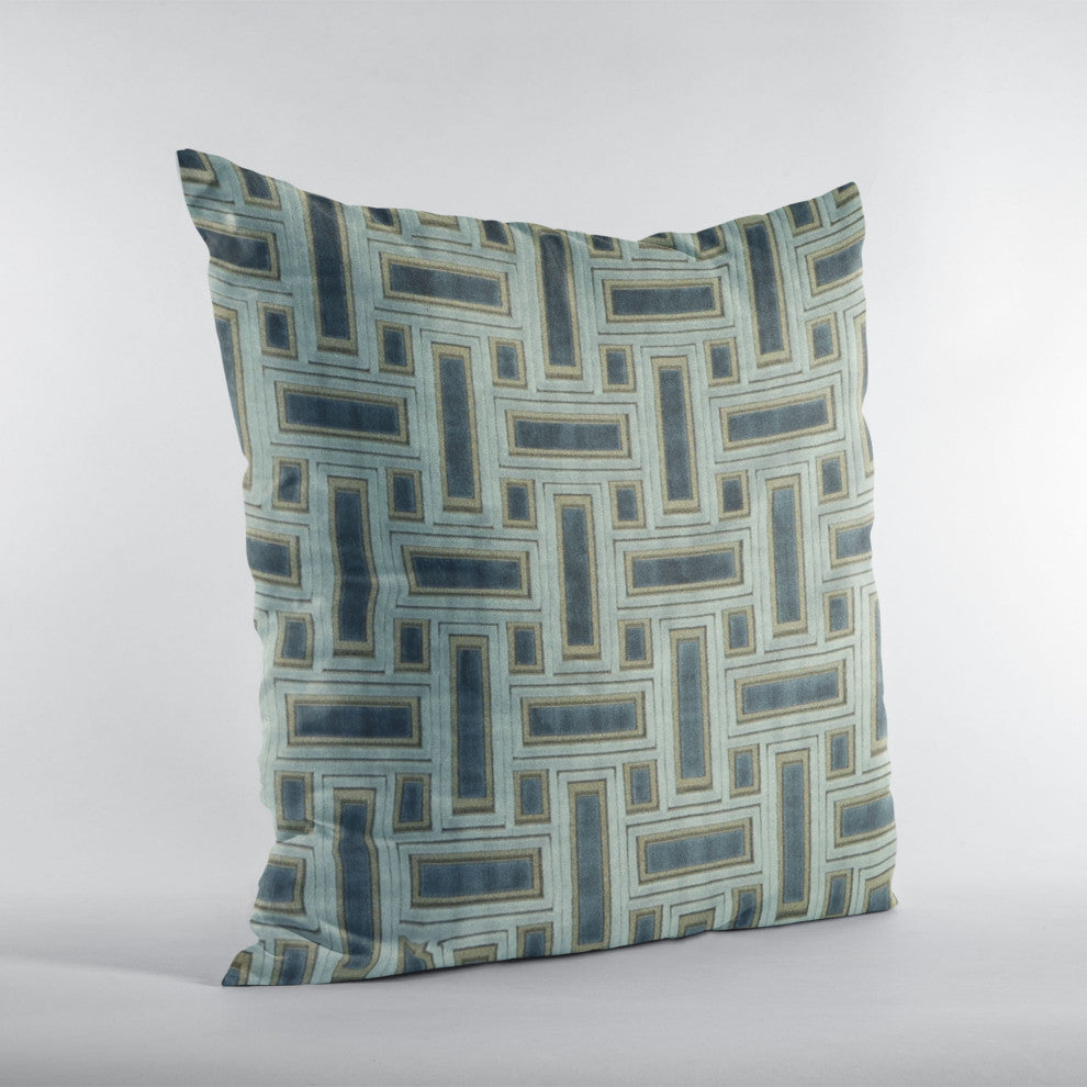 Hazy Stony Cut Velvet, Some Sparkle To It Luxury Throw Pillow, 16"x16"