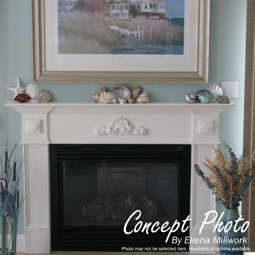 9 3/4"W x 5 1/4"H x 5/8"P Damon Leaf Onlay, Right