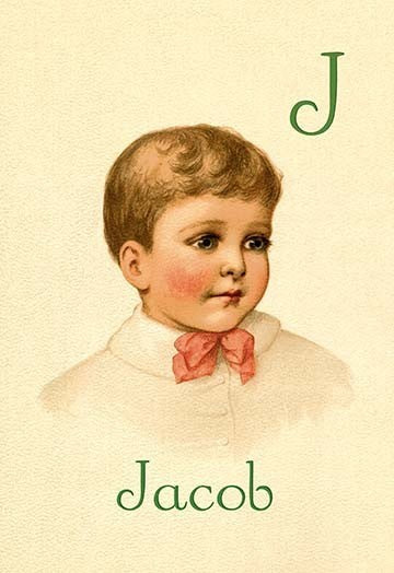 J for Jacob - Gallery Wrapped Canvas Art 28" x 42"