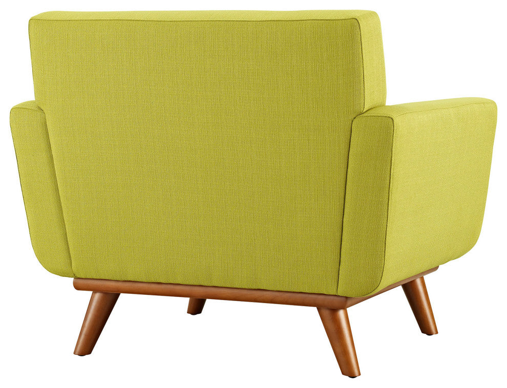 Modern Wheatgrass Engage 2 Piece Armchair and Ottoman