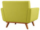 Modern Wheatgrass Engage 2 Piece Armchair and Ottoman
