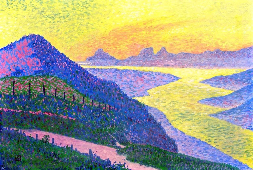 Theo Van Rysselberghe Sunset at Ambleteuse Wall Decal