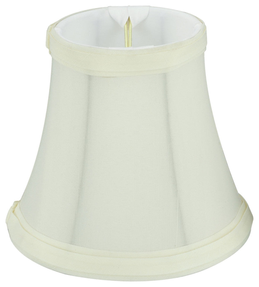 Small Bell Chandelier Clip On Lamp Shade Off White 3"x5"x4.5", Set of 9
