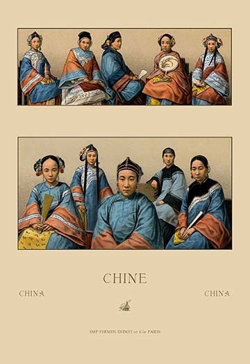 Chin Manchu Women- Fine Art Giclee Print 24" x 36"