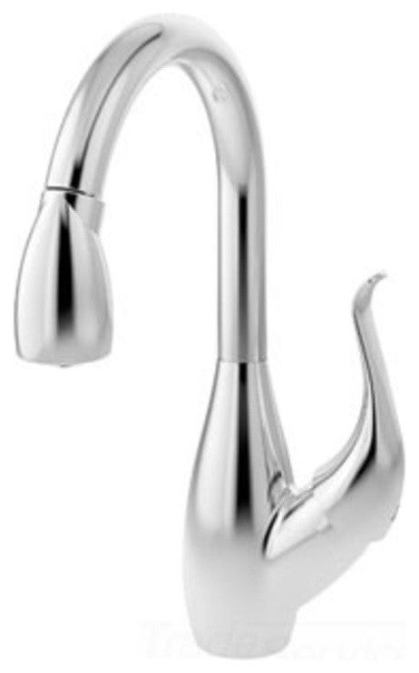 Symmons Moscato Single Handle Pull-Down Kitchen Faucet, Chrome - S-2620-L