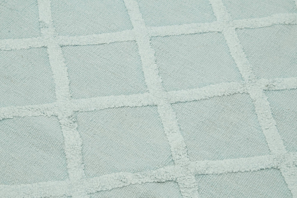 Rug N Carpet - Hand-knotted Modern Design 8' 1'' x 10' 0'' Wool Unique Kilim Rug