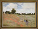Claude Oscar Monet Poppies Blooming  Framed Premium Canvas Print, 18"x27"