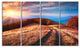 Beautiful Carpathian Mountains, Landscape Canvas Art Print, 48"x28", 4 Panels