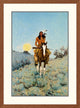 "The Outlier" Framed Digital Print by Frederic Remington, 29x39"