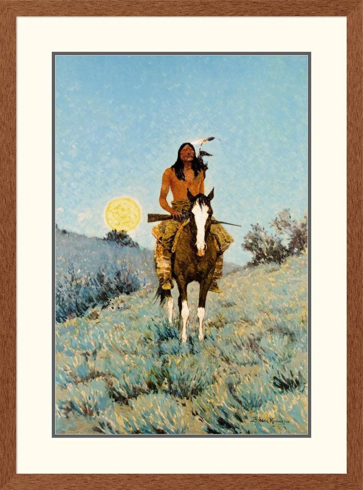 "The Outlier" Framed Digital Print by Frederic Remington, 29x39"