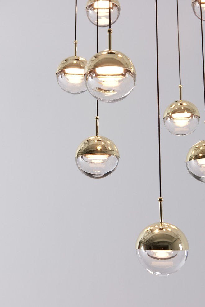 Dora Pendant 12 With Ring, Brass