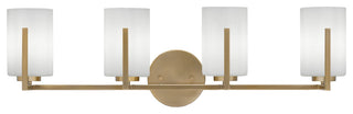 Atlas 4-Light Bath Bar, New Age Brass/Onyx Swirl
