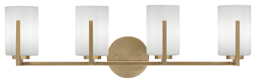 Atlas 4-Light Bath Bar, New Age Brass/Onyx Swirl