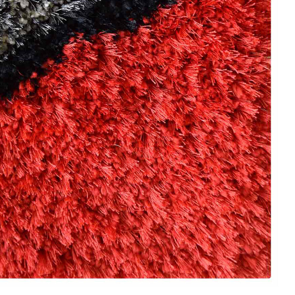 HAND TUFTED SHAG POLYESTER ECO-FRIENDLY AREA RUGS,Multicolor,Contemporary
