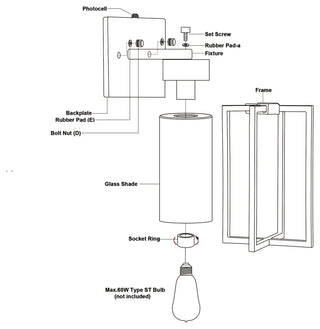 Vaxcel Lighting T0646 Kilbourne 13" Tall Outdoor Wall Sconce - Textured Black