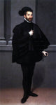 Giovanni Battista Moroni The Black Knight, Gallery Wrapped Canvas, 15"x30"