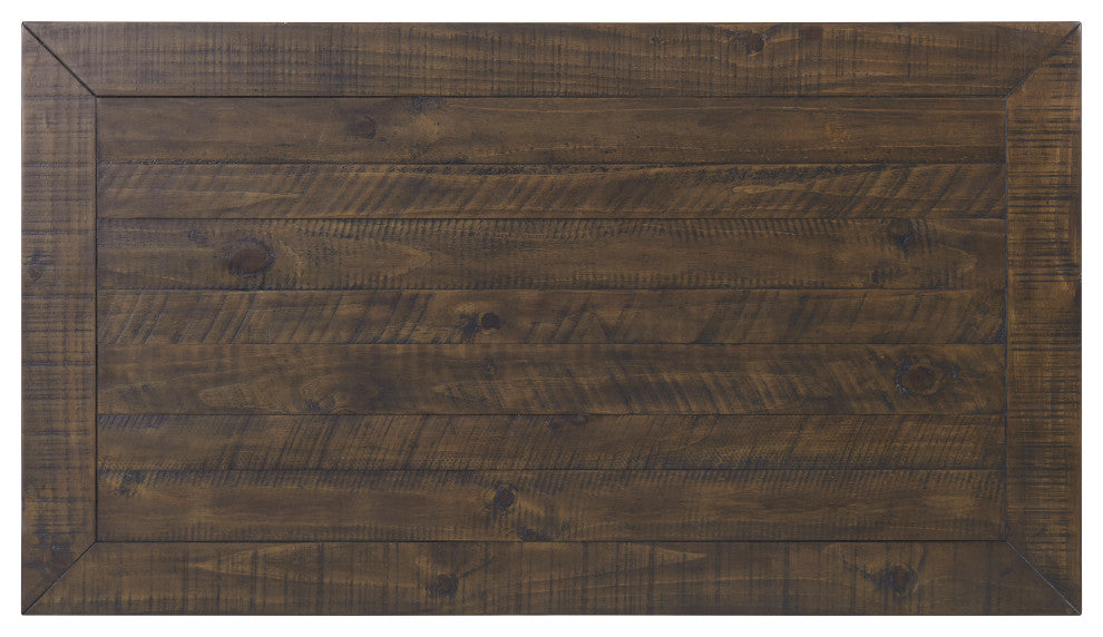 Monterey 50-inch Coffee Table, Two-Tone Black and Brown