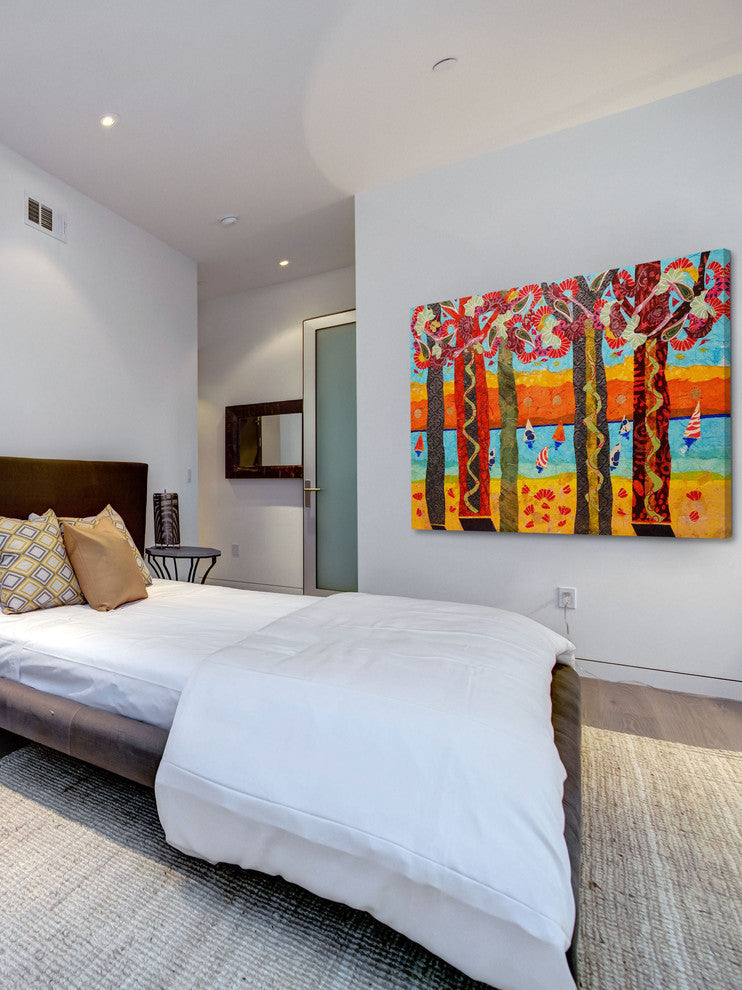"Idyllic Series 3" Painting Print on Canvas by Lisa Mee