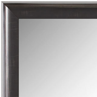 Warren Framed Wall Mirror, Charcoal, 28"x24"