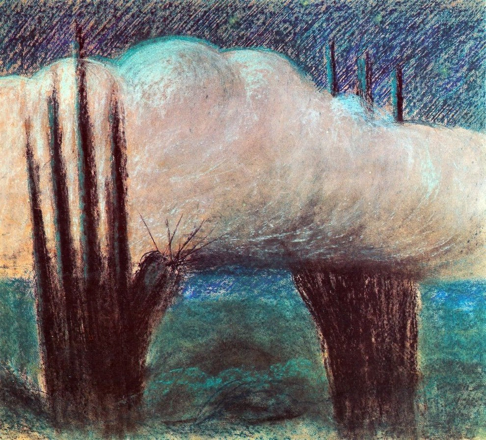 Mikalojus Ciurlionis Evening, 20"x25" Wall Decal