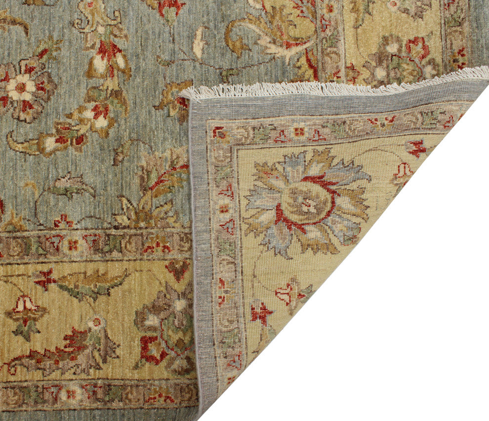 Peshawar Fine Chobi Darold Gray Rug, 7'1x10'1