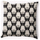 18" x 18" Cat Clowder Indoor/Outdoor Polyester Throw Pillow, Cream