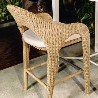 Uttermost Kavali Outdoor Wicker Counter Stool