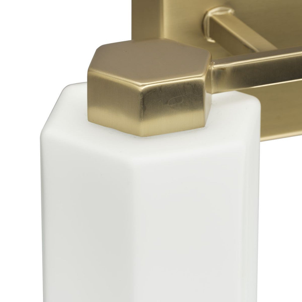 Estrada Collection 4-Light Contemporary Bath and Vanity Light, Brushed Gold