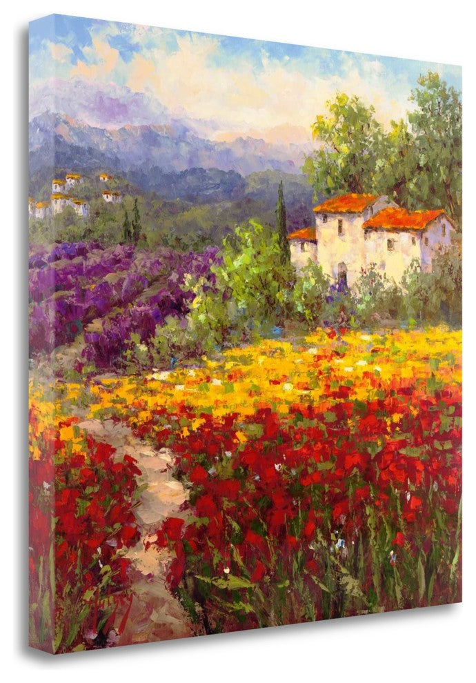 "Fleur Du Pays II" By Hulsey, Giclee Print on Gallery Wrap Canvas, Ready to Hang