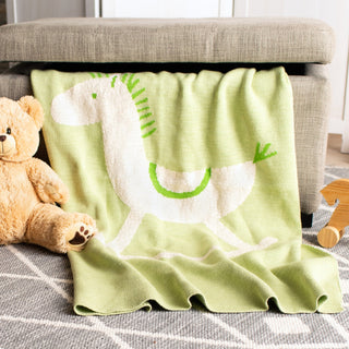 Safavieh Baby Tater Trot Throw Green 32" x 40"