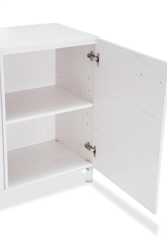 Lumiere 8-Drawer Dresser With LED Lighting, Frost White