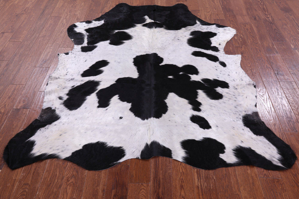 Organic Natural Hair-On Cowhide Area Rug 6' 9" X 6' 0" C1703