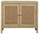 Coaster Amaryllis Rectangular 2-door Wood Accent Cabinet Natural