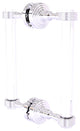 Pacific Grove 8" Groovy Accent Back to Back Shower Door Pull, Polished Chrome