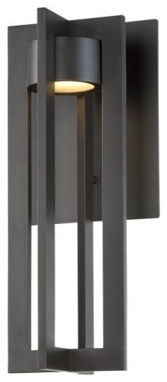 WAC Lighting Chamber 16" LED Outdoor Wall Light in Bronze