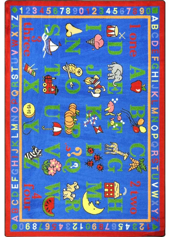 Kid Essentials Rug, Phonics Fun, 5'4"x7'8"